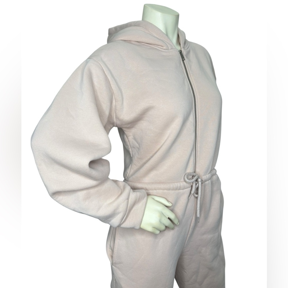 Zara Blush Pink Hooded Jumpsuit - Picture 6 of 11